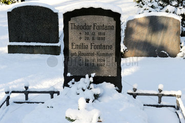 Berlin  Deutschland  Grab von Theodor Fontane