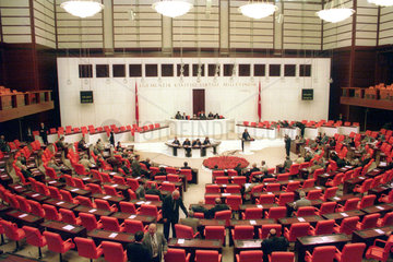 Sitzung im tuerkischen Parlament in Ankara