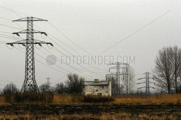 Strommasten bei Kattowitz (Polen)