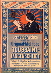 Werbung fuer Sprachenlernen mit Langenscheidt  1899