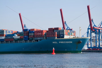 Hamburg  Deutschland  Containerschiff MOL Precision