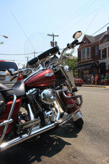 USA  Harley Davidson in der Kleinstadt Clinton