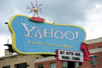 New York  USA  Yahoo Werbetafel