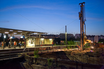 Berlin  Deutschland  Beginn der Bauarbeiten am S-Bahnhof Ostkreuz