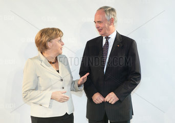 Berlin  Deutschland  Bundeskanzlerin Dr. Angela Merkel  CDU  und Hans-Peter Keitel  BDI-Praesident