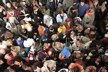 Leipziger Buchmesse 2007: Menschenmenge