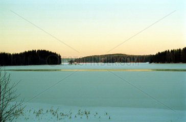 Ellivuori  Finnland  Winterlandschaft