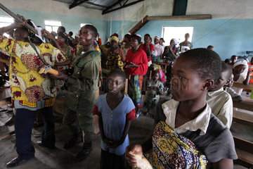 Goma  Demokratische Republik Kongo  Sonntagsmesse