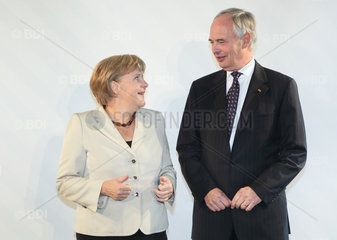 Berlin  Deutschland  Bundeskanzlerin Dr. Angela Merkel  CDU  und Hans-Peter Keitel  BDI-Praesident