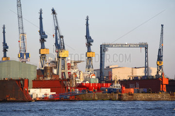 Hamburg  Deutschland  Blohm und Voss Werft