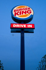 Berlin  Deutschland  Logo der Fastfoodkette Burger King