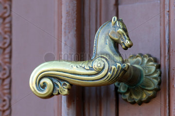 Neustadt (Dosse)  Tuerklinke in Form eines Pferdes