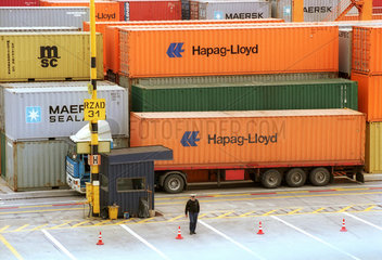 Baltic Container Terminal im Hafen von Gdynia  Polen