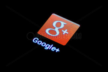 Berlin  Deutschland  App-Symbol fuer Google+ auf einem Smartphone