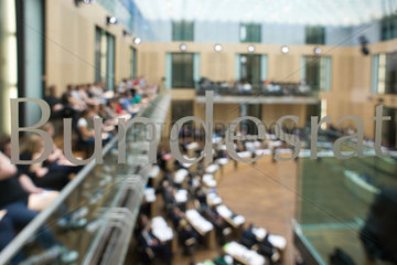 Berlin  Deutschland  Blick in den Plenarsaal vom Bundesrat