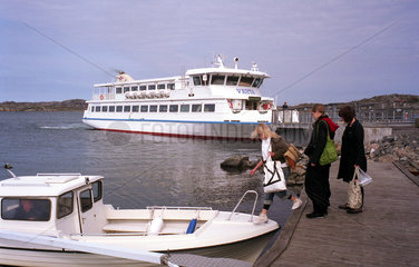 Goeteborg  Bootsanlegestelle auf Schaere