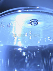 blue mineral water