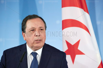 Berlin  Deutschland - Der tunesische Aussenminister Khemaies Jhinaoui.