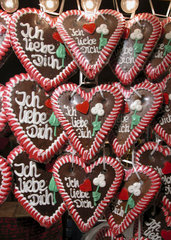 hearts made of gingerbread