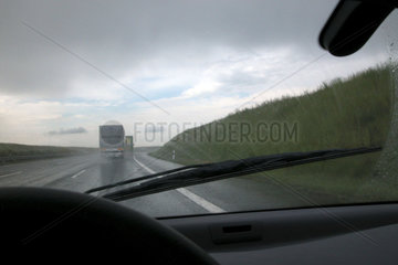 rain on the highway