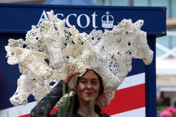 Royal Ascot  Fashion  portrait of a woman with hat