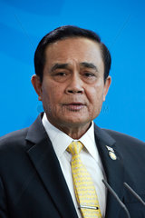 Berlin  Deutschland - General Prayut Chan-o-cha. Der Ministerpraesident Thailands.