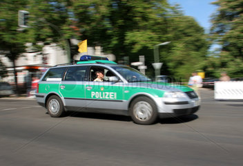 Berlin  Deutschland  Polizeiauto