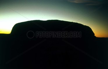 Ayers Rock im Sonnenuntergang