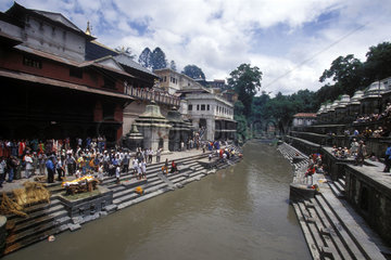 Verbrennungsplatz am Bagmati-Fluss