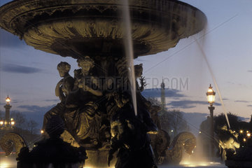Brunnen an der Place de la Concorde