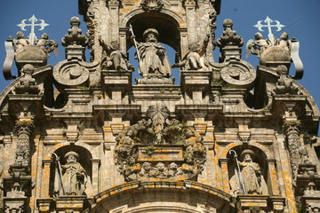 Aeusseres der Kathedrale von Santiago de Compostela - Camino de Santiago