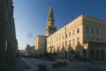 Polen - Schlesien: Rathaus von Oppeln - Opole