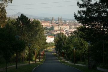 Blick auf Santiago de Compostela - Camino de Santiago