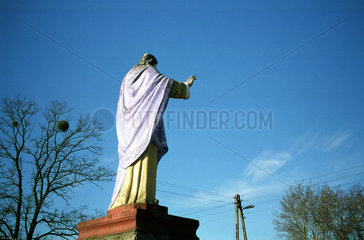 Jesus-Statue in Polen