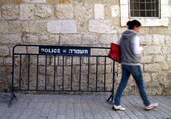 Polizeiabsperrung in Israel