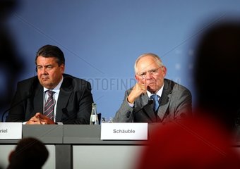 Sigmar Gabriel und Wolfgang Schaeuble