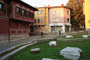 Ausgrabungen aus der Roemerzeit in der Altstadt von Plovdiv  Bulgarien