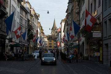 Zuerich  Schweiz  Blick in die Fortunagasse