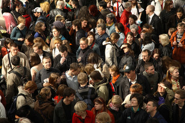 Leipziger Buchmesse 2007: Menschenmenge