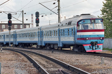 Russischer Personenzug  Kaliningrad  Russland