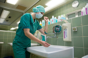 Essen  Deutschland  Krankenhaus  Operationsvorbereitung