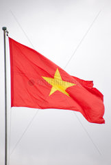 Ho-Chi-Minh-Stadt  Vietnam  Nationalflagge