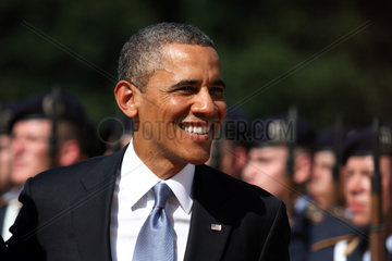 Berlin  Deutschland  US-Praesident Barack Obama am Schloss Bellevue