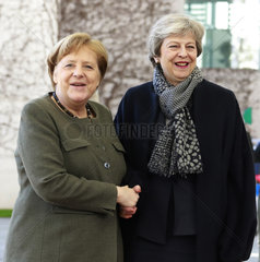 Bundeskanzleramt Treffen Merkel May