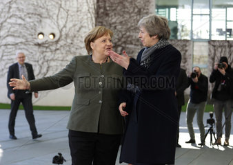 Bundeskanzleramt Treffen Merkel May