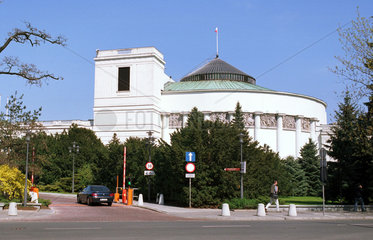 Aussenansicht des Sejm in Warschau