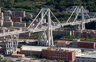 Genua  Italien  die Viadotto Polcevera