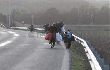 Fluechtlinge auf der Balkanroute