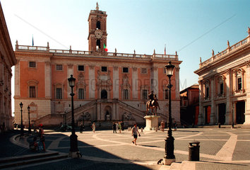 Rom  das Palazzo Senatorio auf dem Kapitol