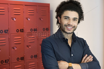 Male college student  portrait